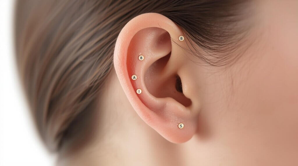 puntos de auriculoterapia